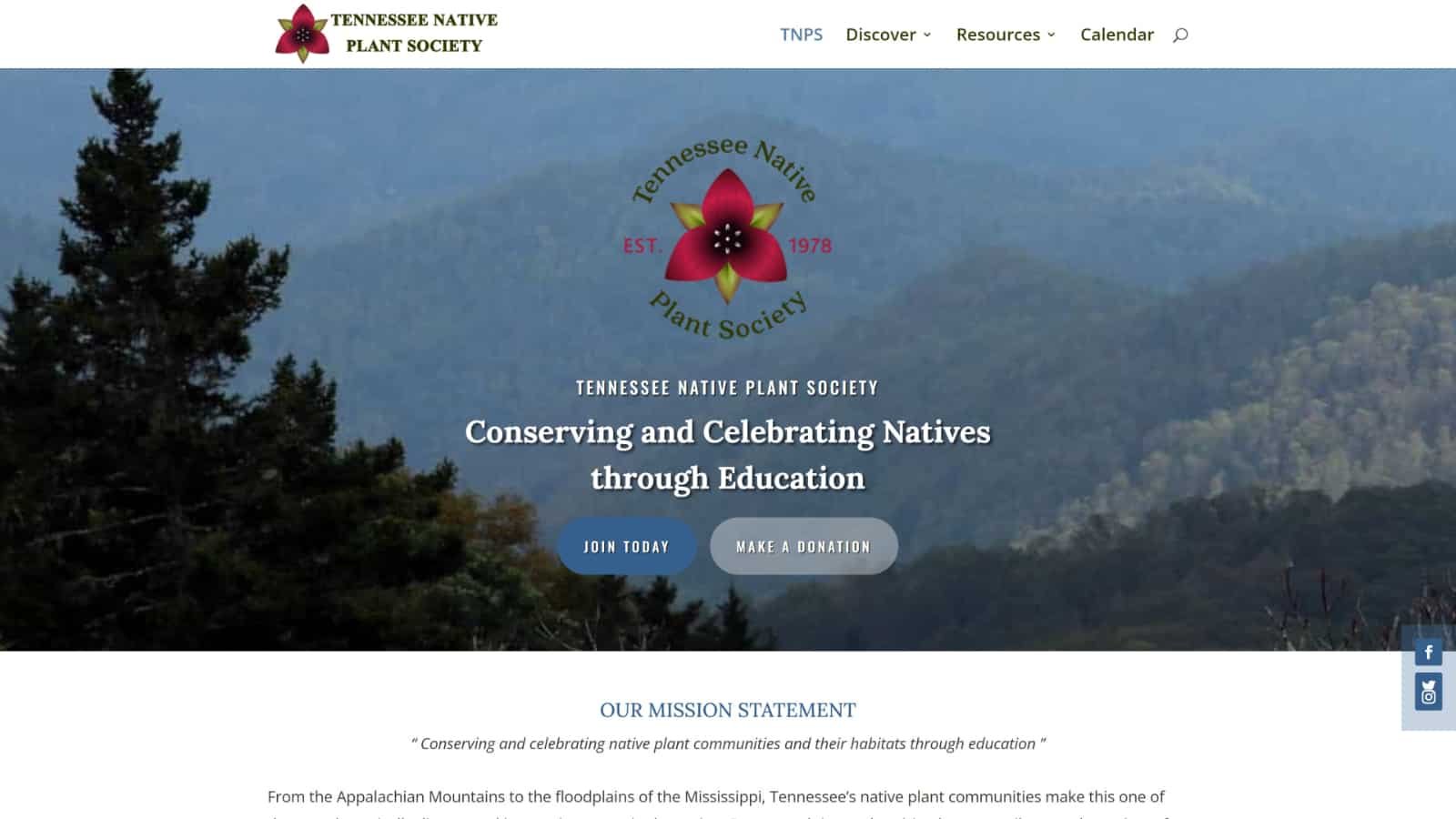 Tennessee Native Plant Society - Recognize, Protect, Plant, and Join